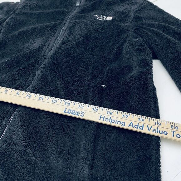 The North Face Oscito Black Full Zip Shaggy Cinch Hem Jacket Women's Medium - Picture 12 of 16